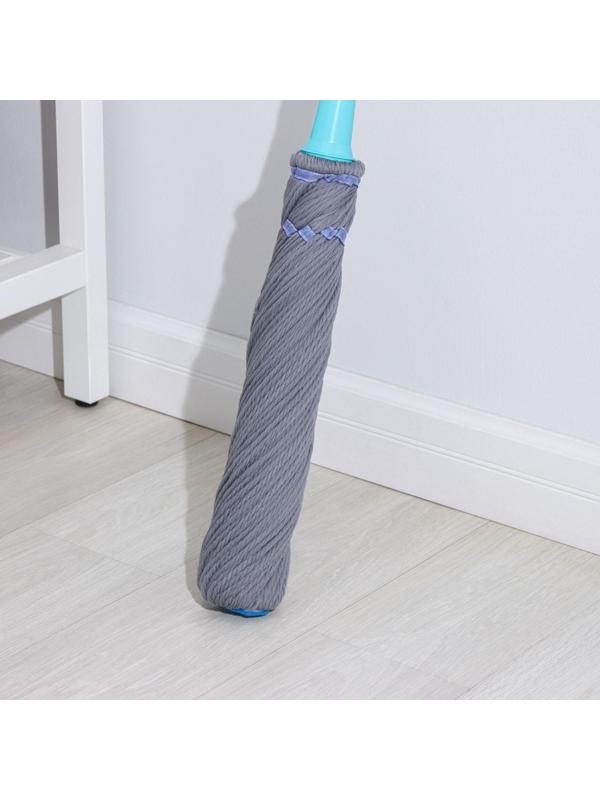 Швабра с отжимом Доляна, насадка из микрофибры, телескопическая окрашенная ручка 120 см, цвет МИКС