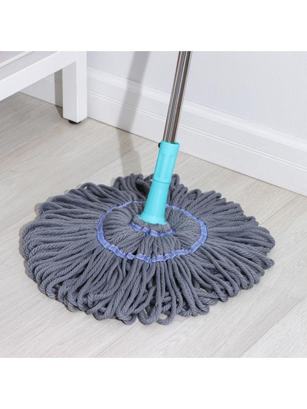 Швабра с отжимом Доляна, насадка из микрофибры, телескопическая окрашенная ручка 120 см, цвет МИКС