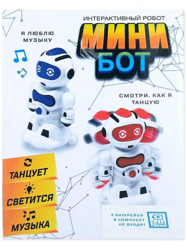 Робот «Мини бот», световые и звуковые эффекты, работает от батареек, цвета МИКС