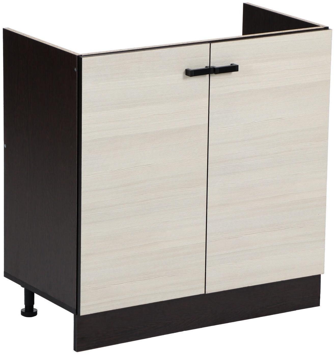Шкаф напольный под мойку Мальва 800х450х810 Венге/Лоредо
