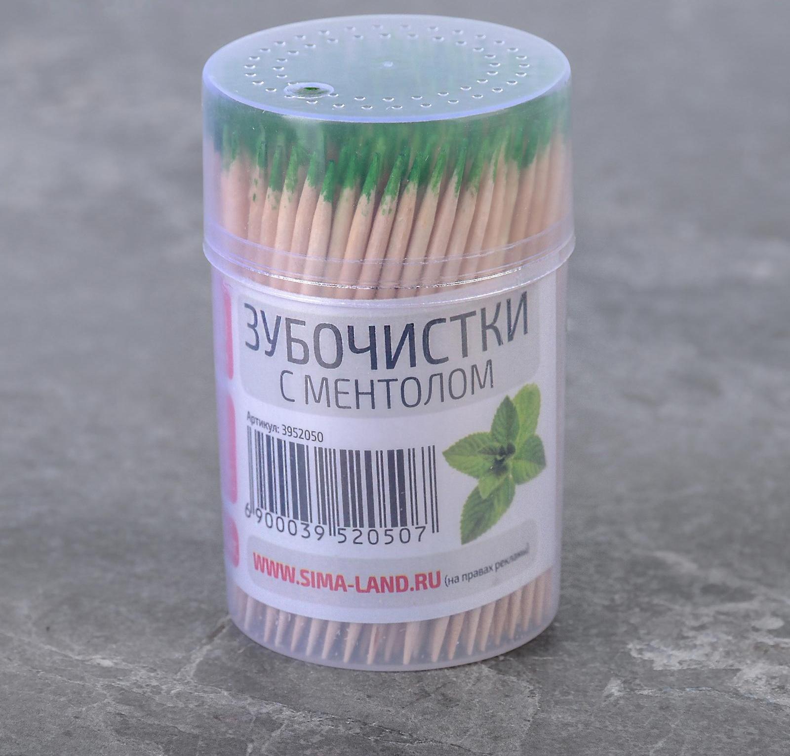 Зубочистки с ментолом Доляна, 270-280 шт