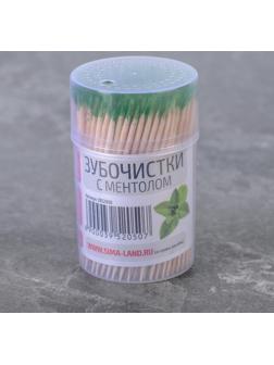 Зубочистки с ментолом Доляна, 270-280 шт