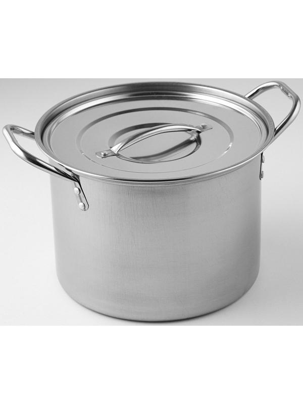 Набор кастрюль из нержавеющей стали, 4 предмета: 6 л, 8,5 л, 11 л, 13,5 л, d=26/28/30 см, толщина металла 0,3 мм