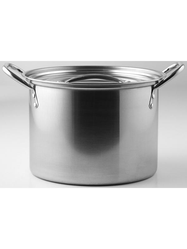 Набор кастрюль из нержавеющей стали, 4 предмета: 6 л, 8,5 л, 11 л, 13,5 л, d=26/28/30 см, толщина металла 0,3 мм