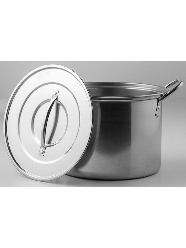 Набор кастрюль из нержавеющей стали, 4 предмета: 6 л, 8,5 л, 11 л, 13,5 л, d=26/28/30 см, толщина металла 0,3 мм