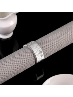 Кольцо для салфеток «Аврора», 4,5×2 см, цвет серебряный