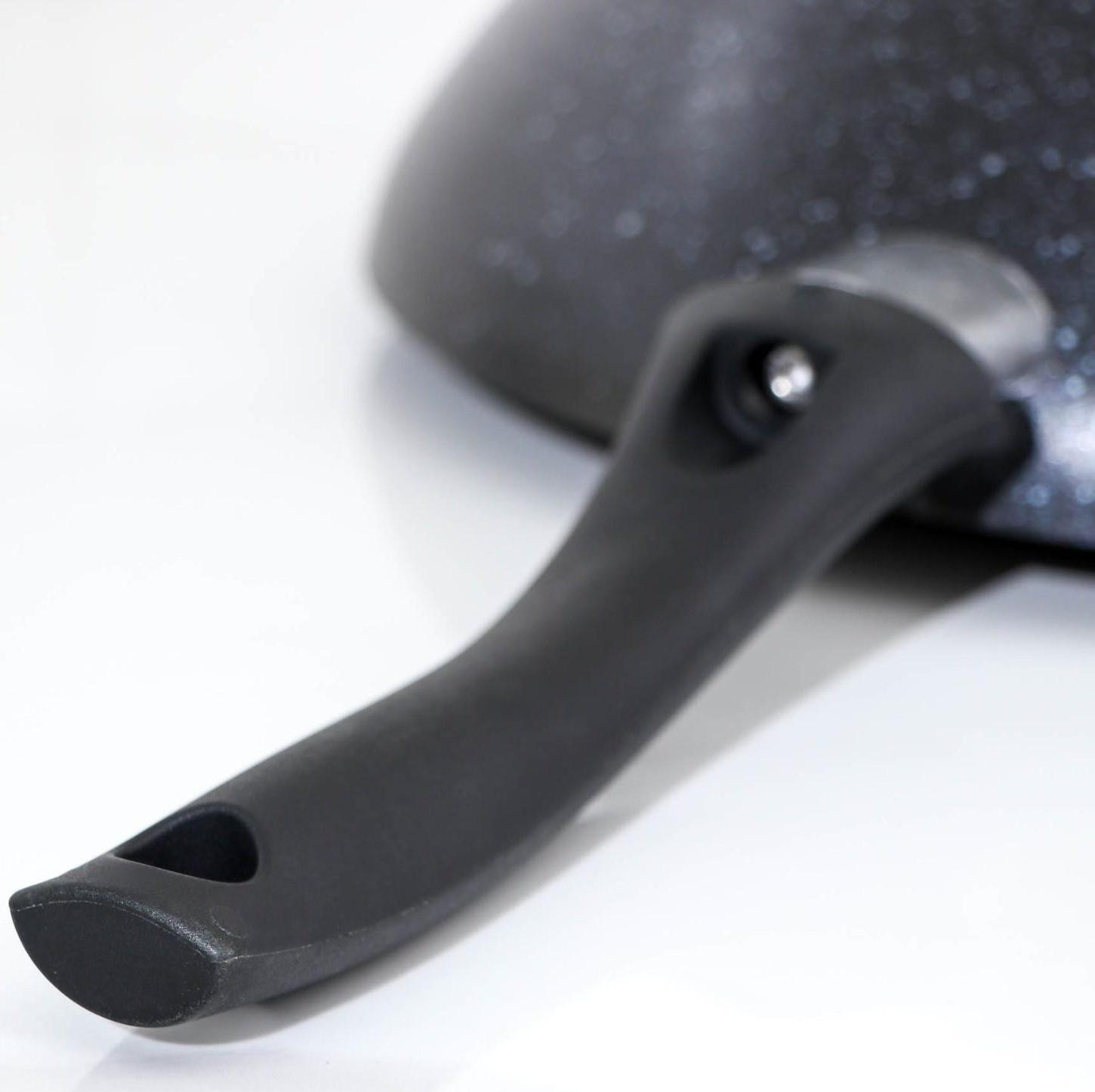 Сковорода-Wok, d=28, антипригарное покрытие, цвет тёмный мрамор