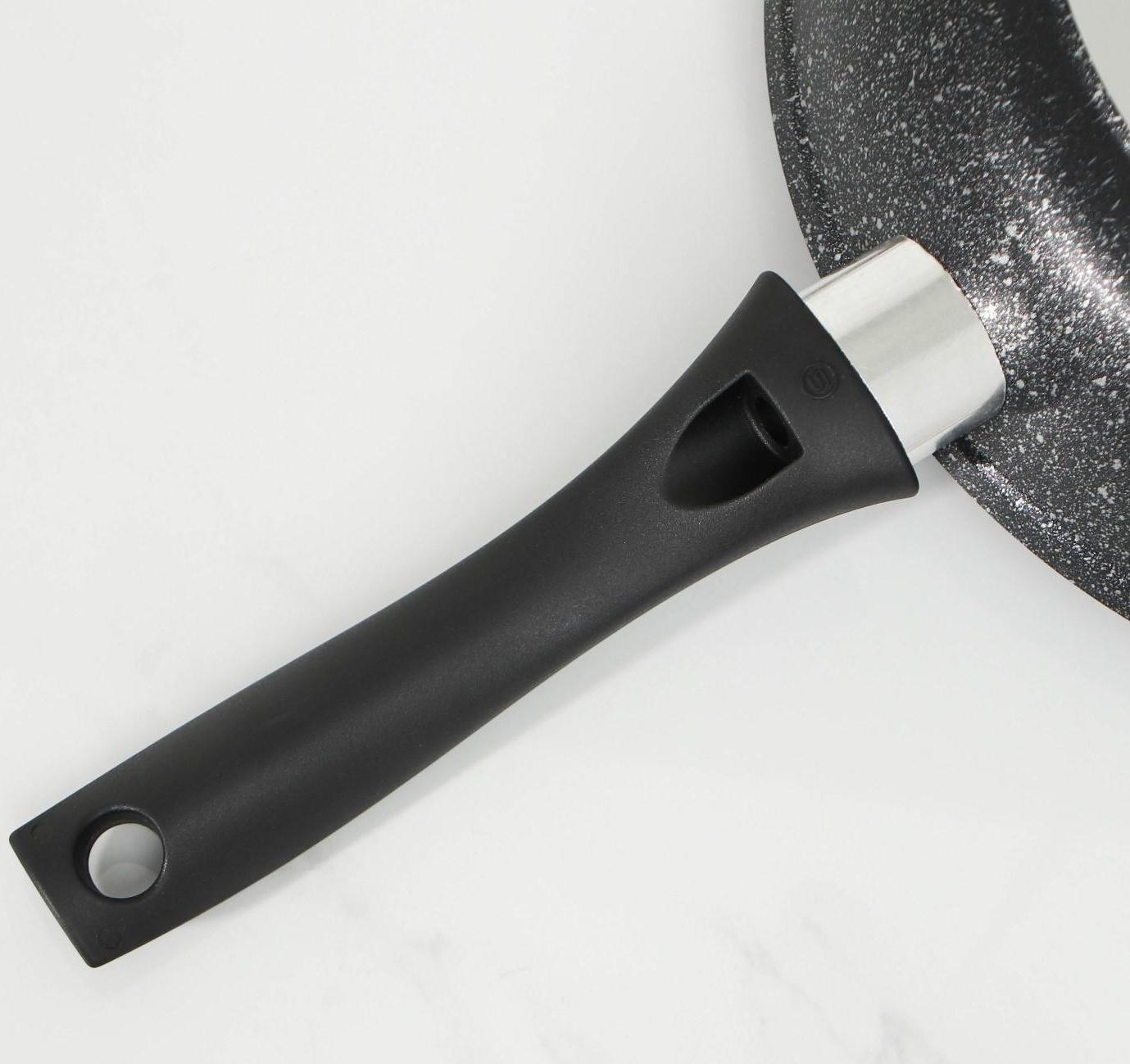 Сковорода, d=26 см, антипригарное покрытие, цвет тёмный мрамор