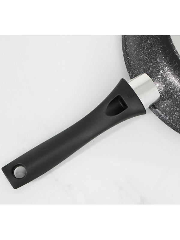 Сковорода, d=26 см, антипригарное покрытие, цвет тёмный мрамор