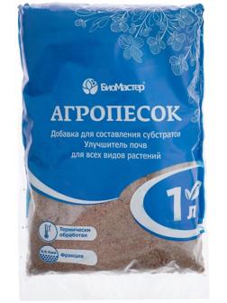 Песок речной, агропесок, 1 л.