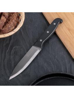 Нож кухонный «Классик» универсальный,лезвие 13 см, чёрная пластиковая ручка