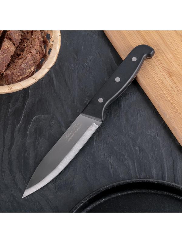 Нож кухонный «Классик» универсальный,лезвие 13 см, чёрная пластиковая ручка