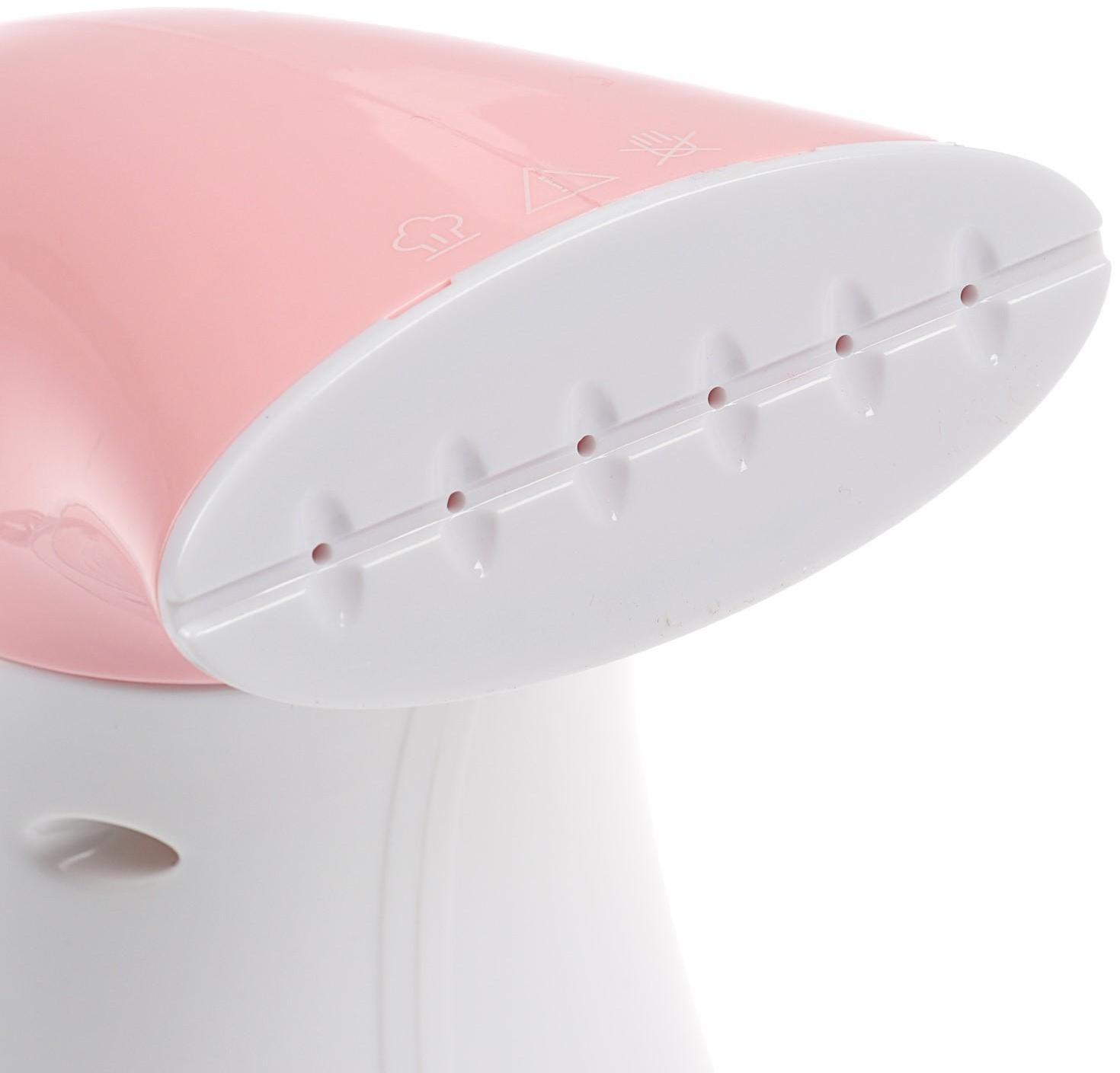 Отпариватель KELLI KL-312, ручной, 1800 Вт, 500 мл, насадка чайник, бело-розовый