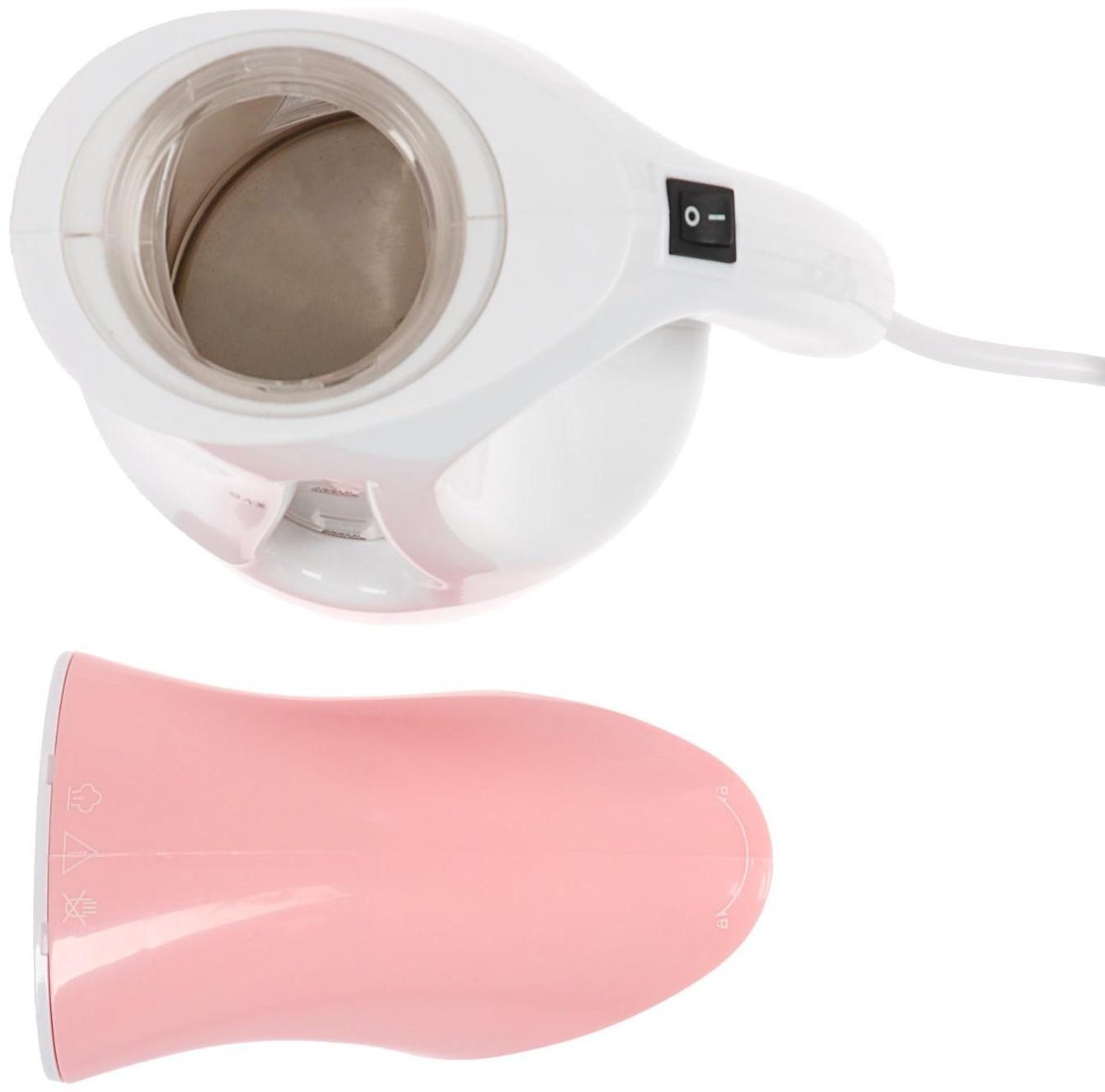Отпариватель KELLI KL-312, ручной, 1800 Вт, 500 мл, насадка чайник, бело-розовый
