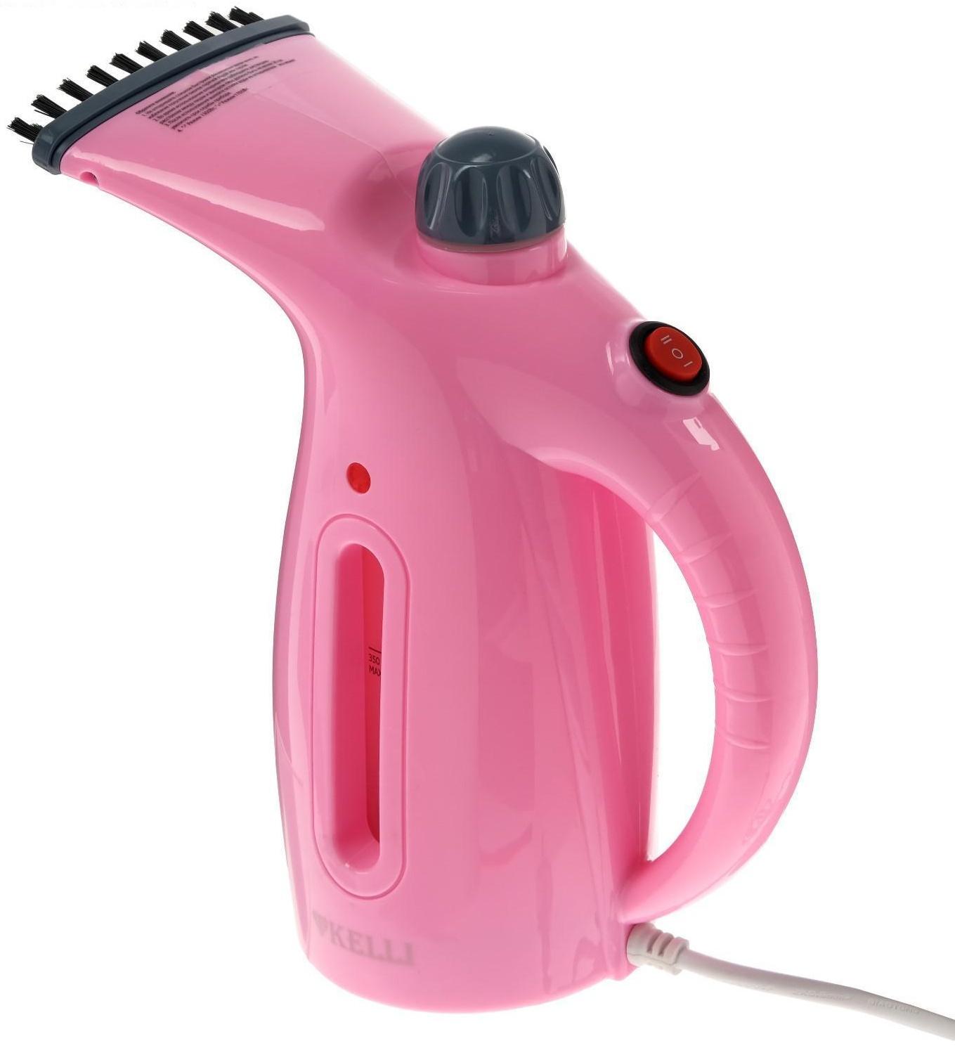 Отпариватель KELLI KL-317, ручной, 1700 Вт, 350 мл, розовый