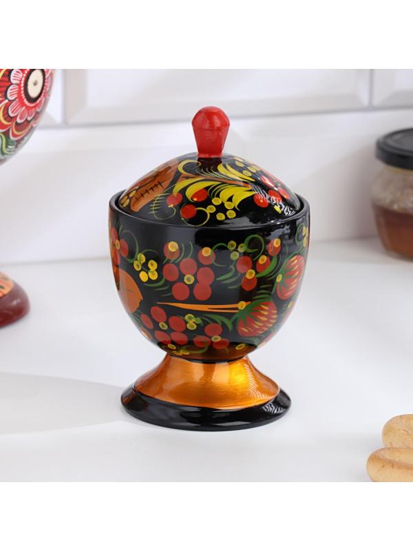 Поставок на ножке, 9×13 см, хохлома