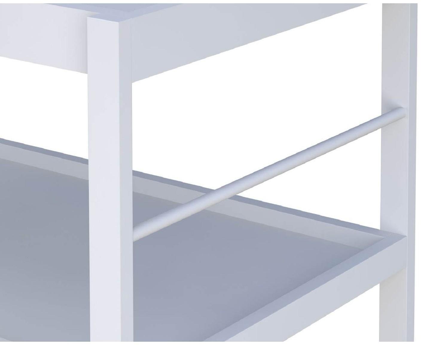 Пеленальный столик Polini kids Simple 1080, цвет белый