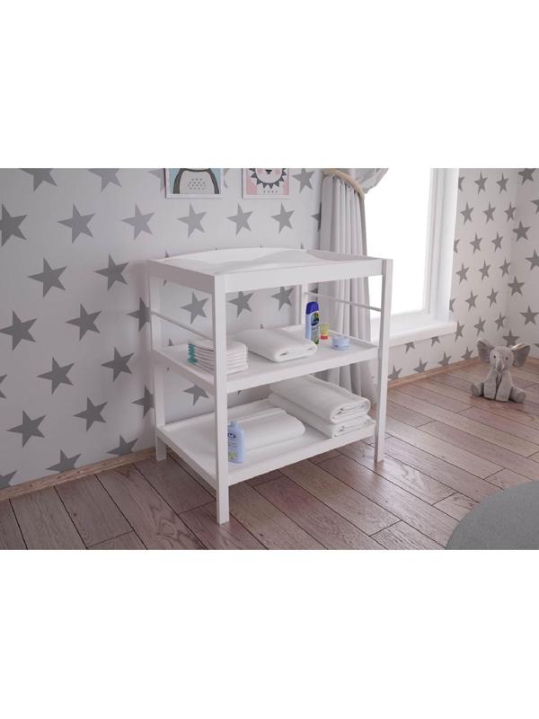 Пеленальный столик Polini kids Simple 1080, цвет белый