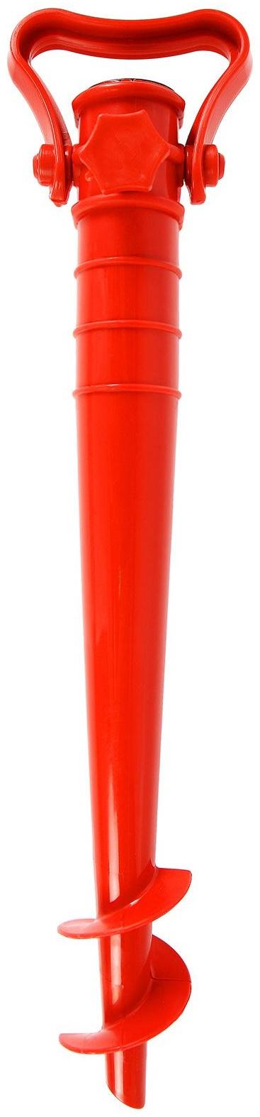 Подставка для крепления зонта в песке, 40 см, с фиксатором, цвета МИКС