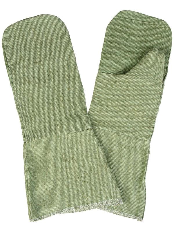 Рукавицы брезентовые, ОП2 плотность 480, зелёные