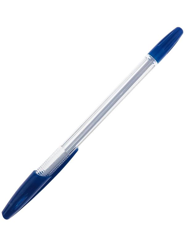 Ручка шариковая LANCER Office Style 820, игольчатый узел 0.5 мм, стержень 142 мм, чернила синие, корпус прозрачный