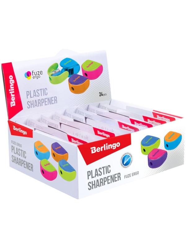 Точилка 1 отверстие с контейнером Berlingo 