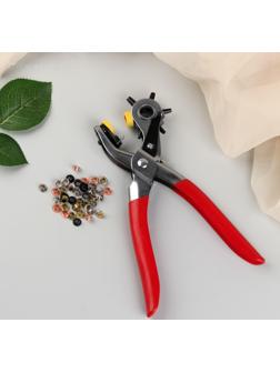 Щипцы-пробойник для установки блочек и кнопок, с блочками и кнопками, HPU-6