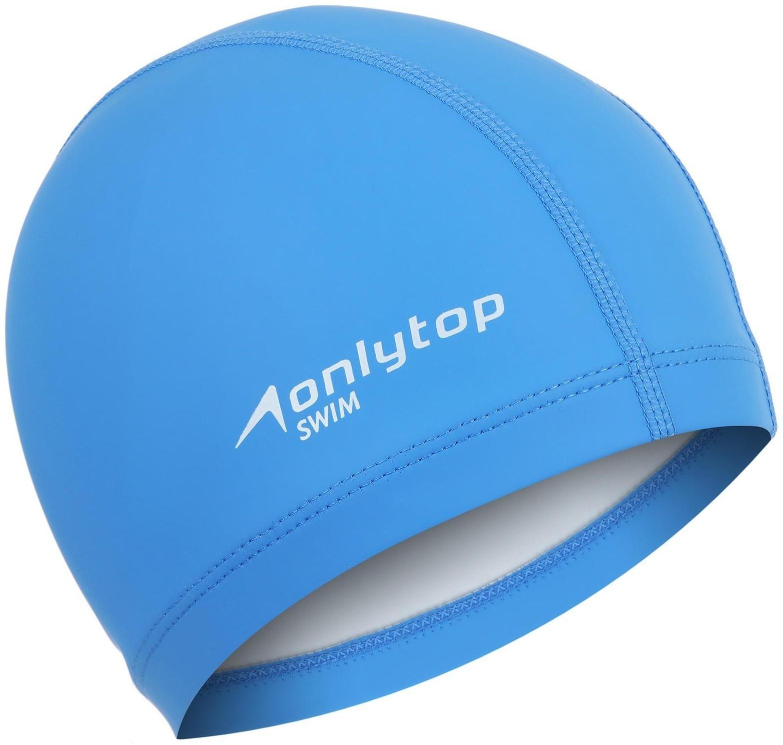 Шапочка для плавания взрослая, тканевая, обхват 54-60 см