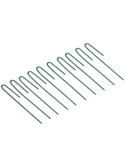 Колышек универсальный, h = 20 см, ножка d = 0.3 см, набор 10 шт., зелёный