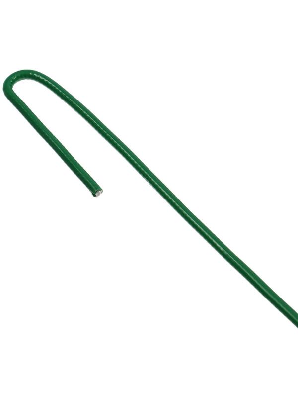 Колышек универсальный, h = 20 см, ножка d = 0.3 см, набор 10 шт., зелёный