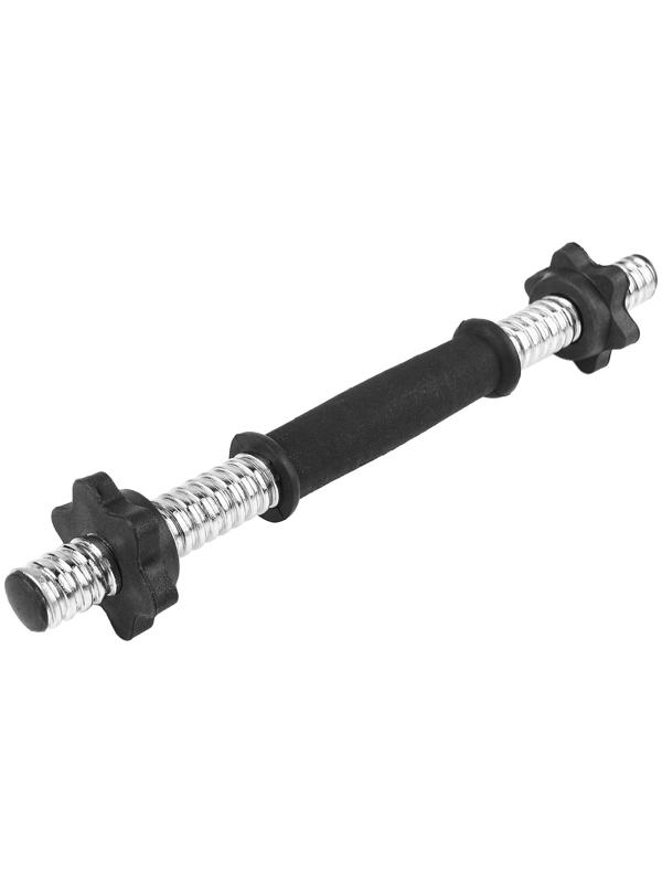 Гриф гантельный с замками, 35 см, d=25 мм, вес 0,45 кг, до 15 кг