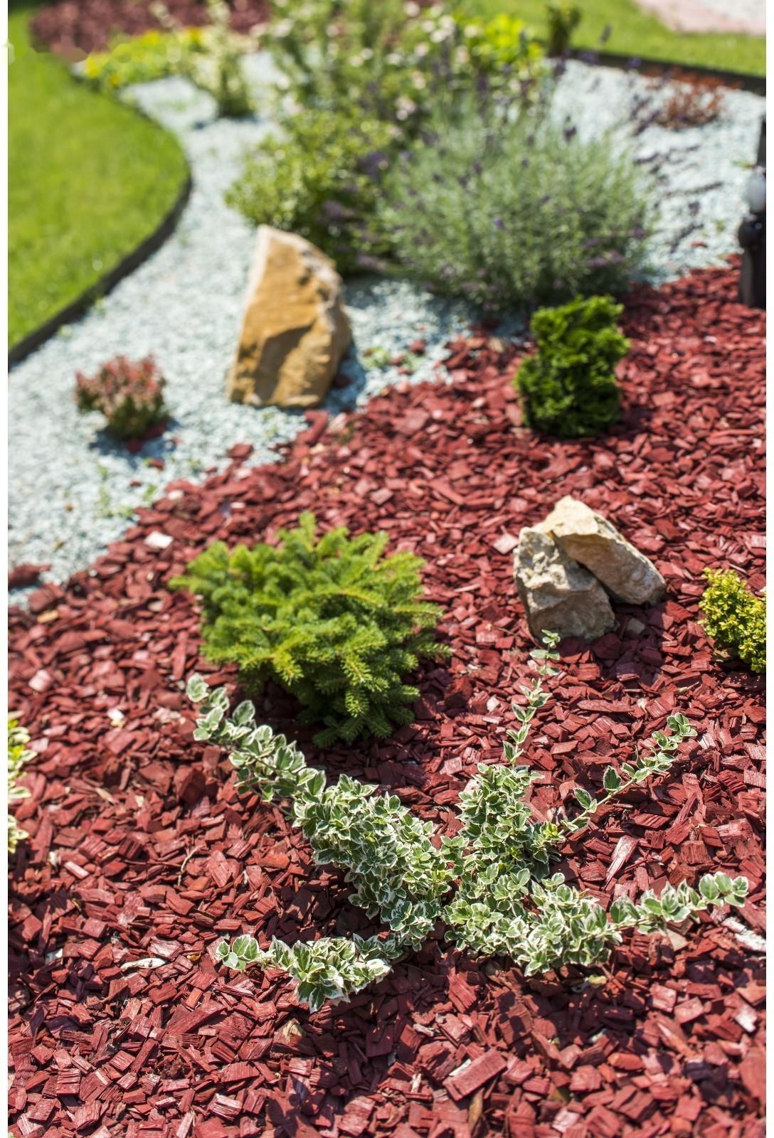 Щепа декоративная, красная 60л.