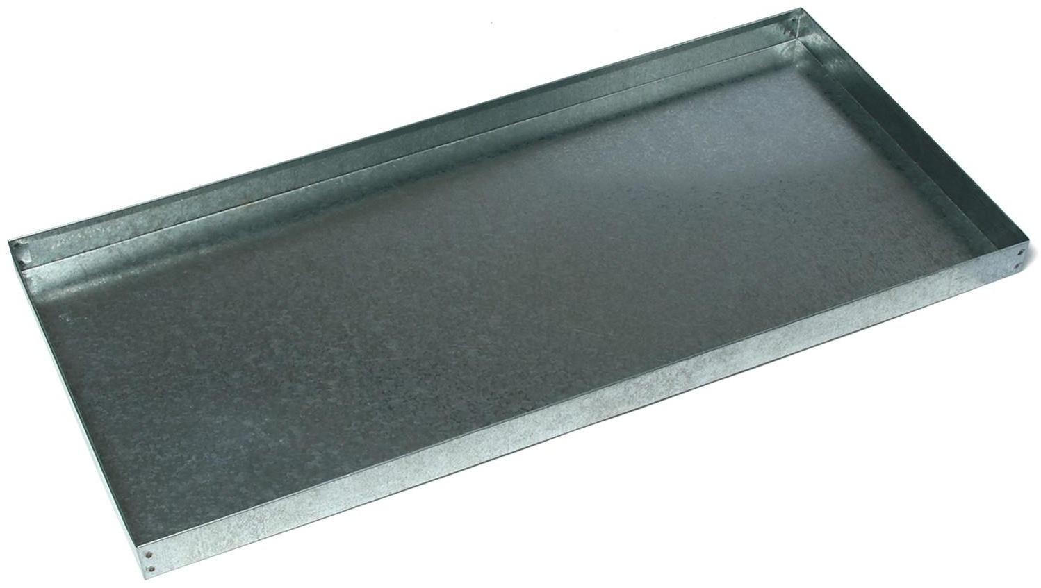 Поддон, 44 × 94 × 5 см, металл, серый