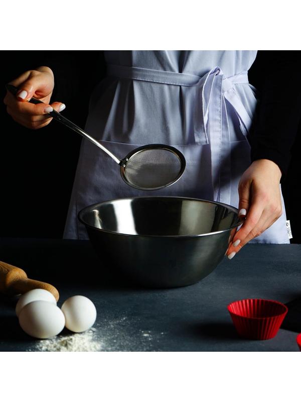 Сито для снятия пены Доляна «Металлик», 26×10 см