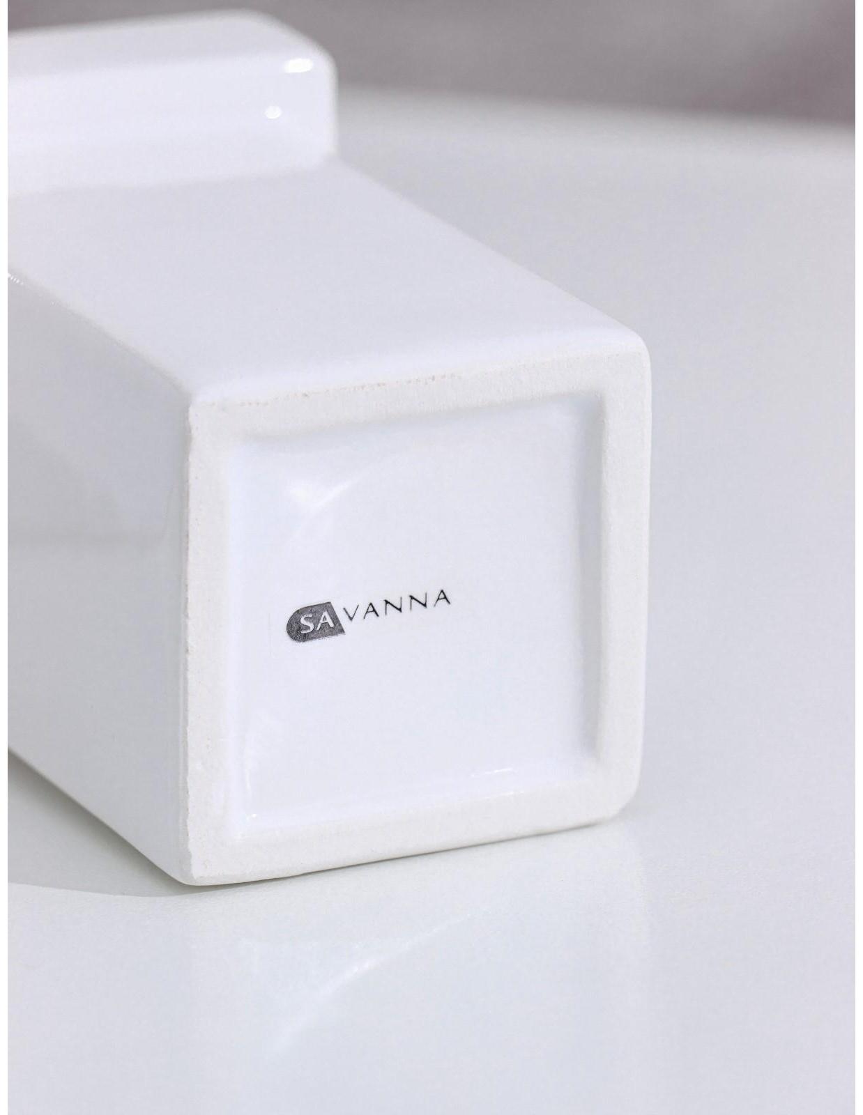 Дозатор для жидкого мыла SAVANNA «Природа», 350 мл, цвет белый