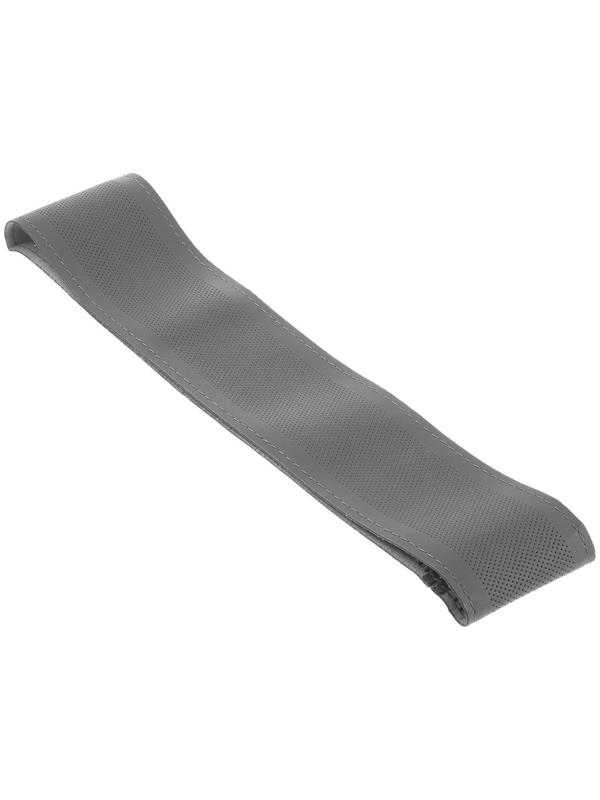 Сшивной чехол Cartage на руль 38 см, кожа PU, антискользящая, серый