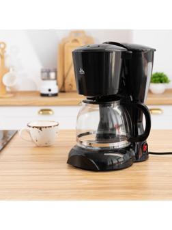 Кофеварка Luazon LKM-654, капельная, 900 Вт, 1.2 л, чёрная