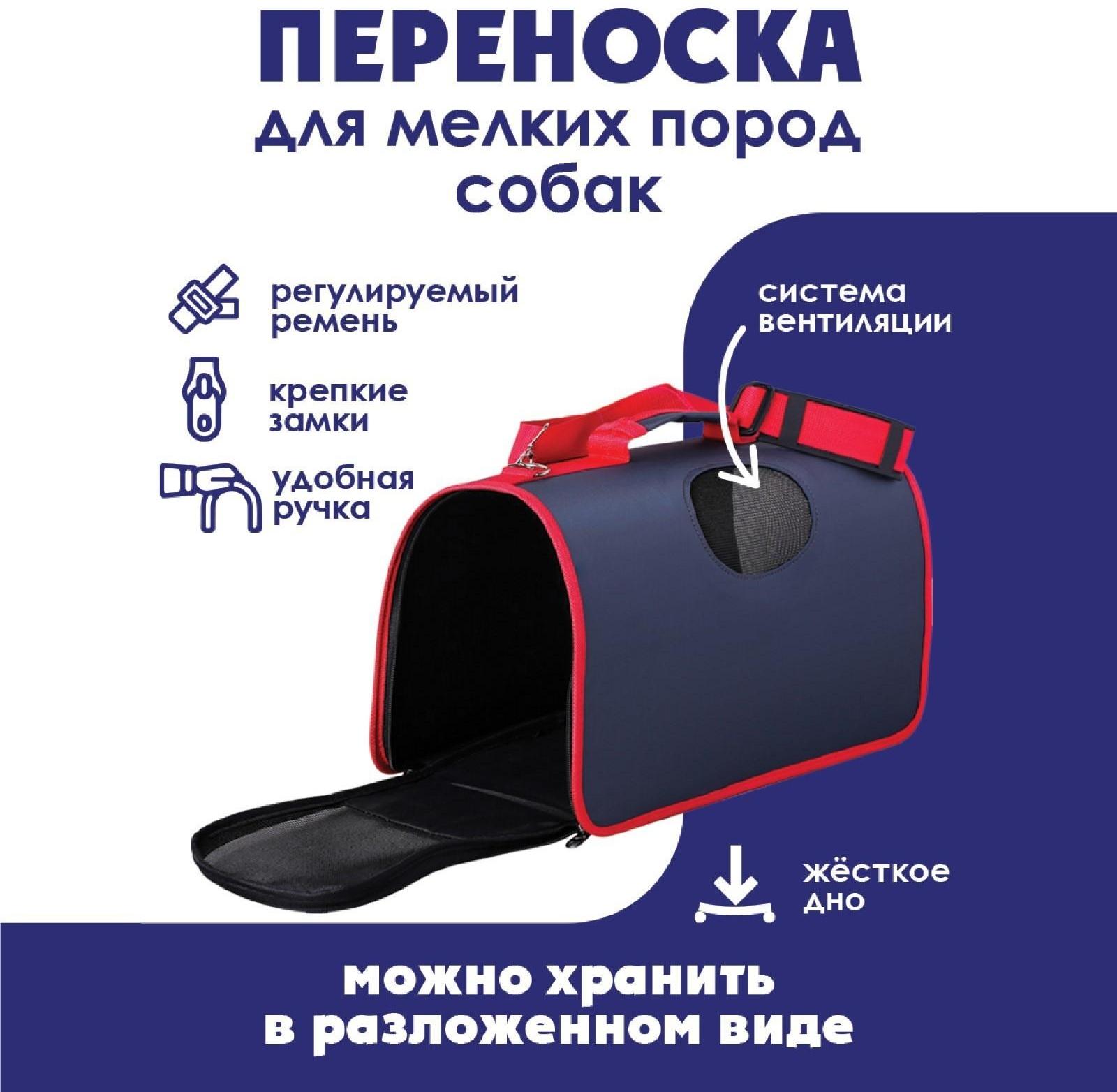 Сумка-переноска раскладная, каркасная «Погнали!» 45x27x20 см