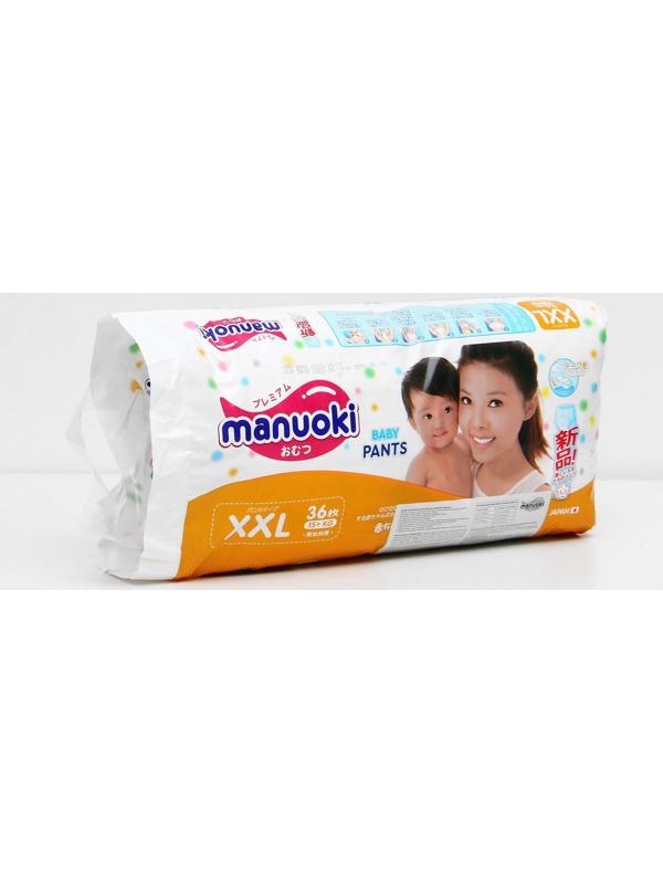 Подгузники-трусики Manuoki XXL 15+ кг, 36 шт