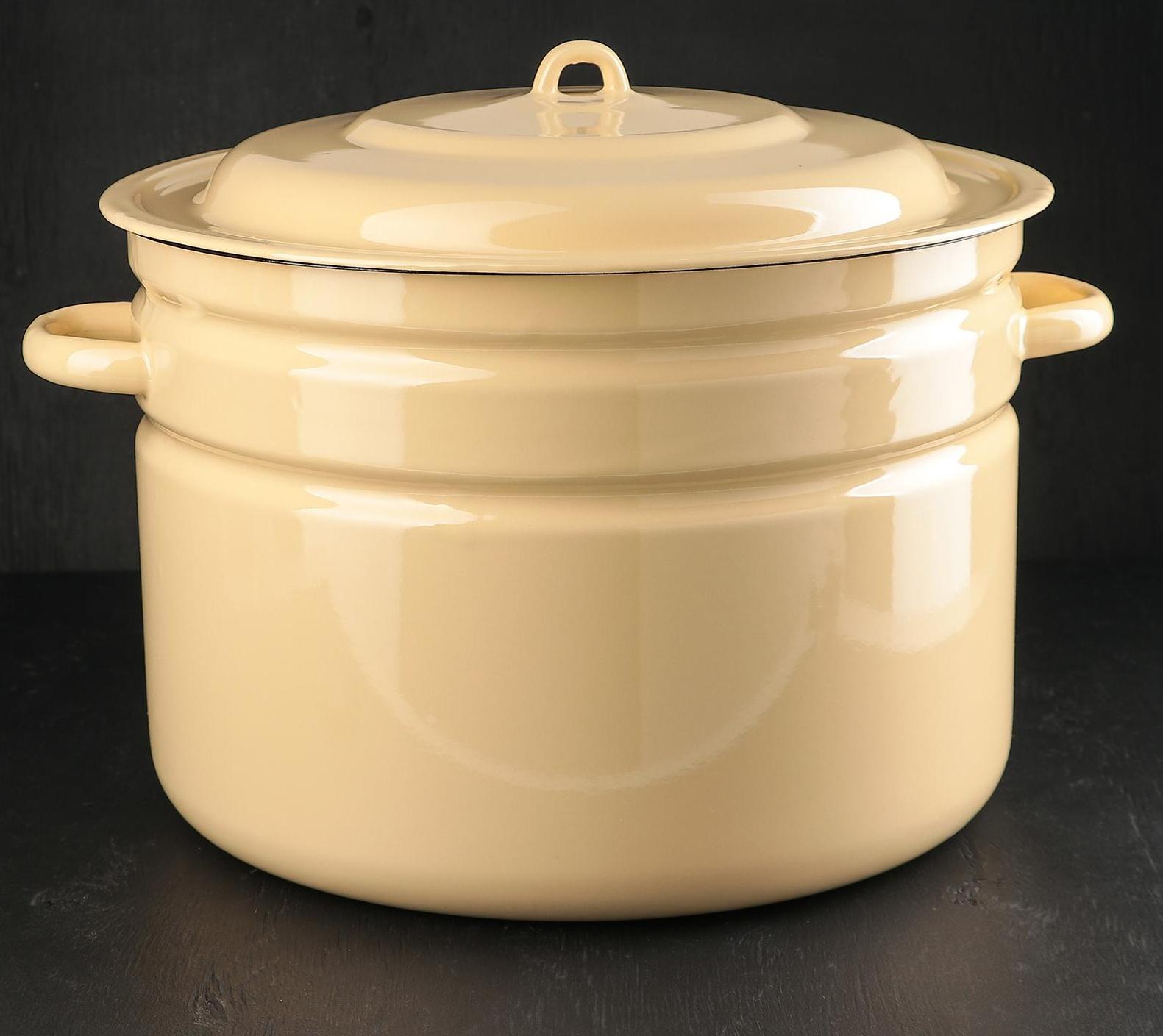 Бак эмалированный, 25 л, индукция, цвет МИКС