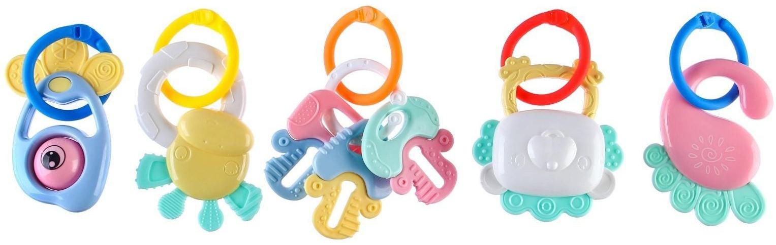 Дуга игровая мягкая на коляску/кроватку «Замочек», 46 - 68 см