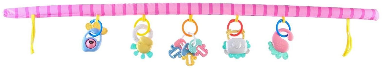 Дуга игровая мягкая на коляску/кроватку «Замочек», 46 - 68 см