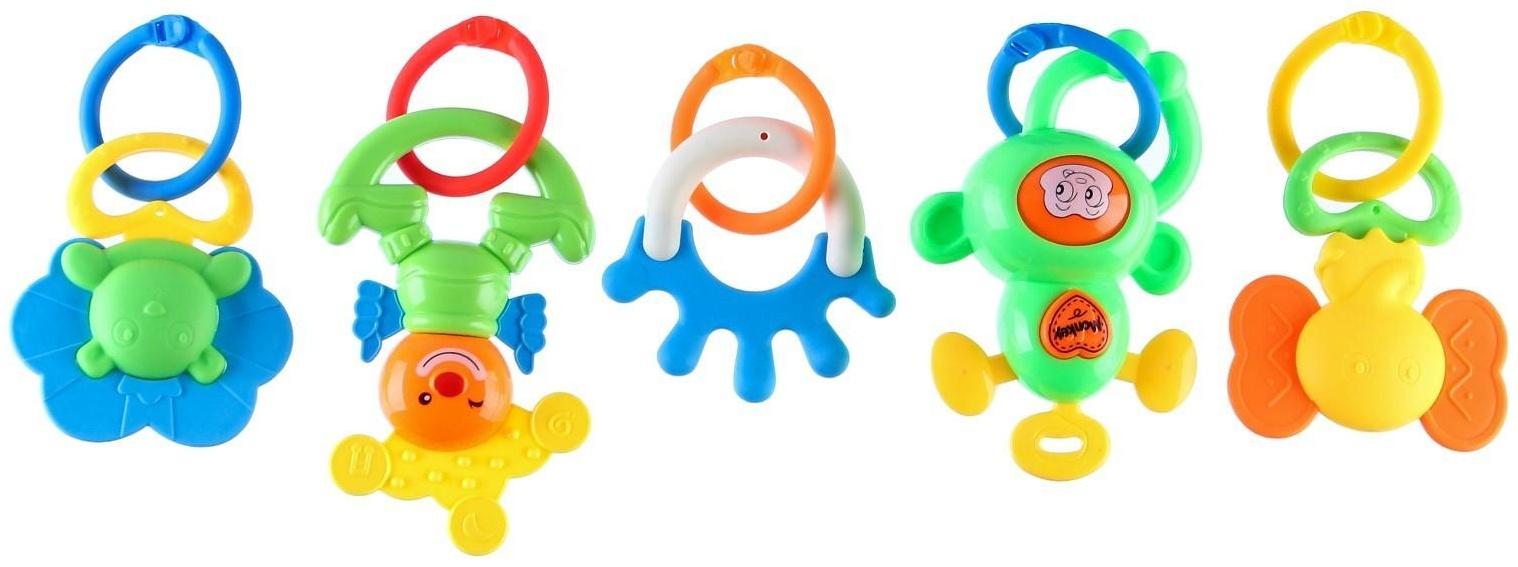 Дуга игровая мягкая на коляску/кроватку «Слоник», р-р 46-80, цвет МИКС