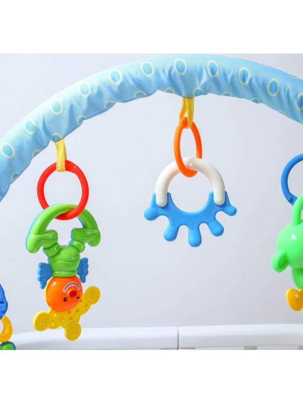 Дуга игровая мягкая на коляску/кроватку «Слоник», р-р 46-80, цвет МИКС