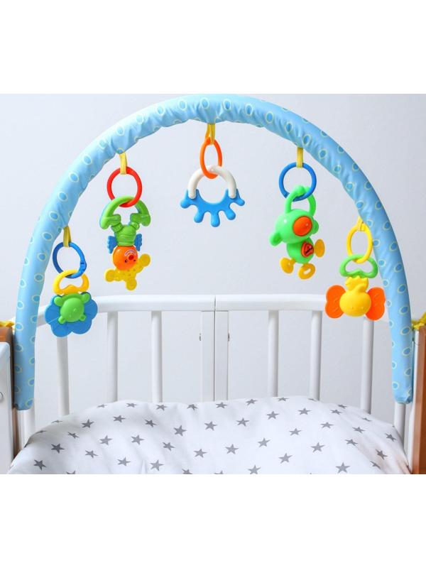 Дуга игровая мягкая на коляску/кроватку «Слоник», р-р 46-80, цвет МИКС