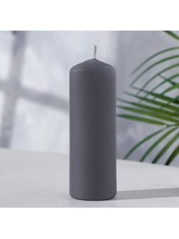 Свеча - цилиндр, 4×12 см, 15 ч, дымка