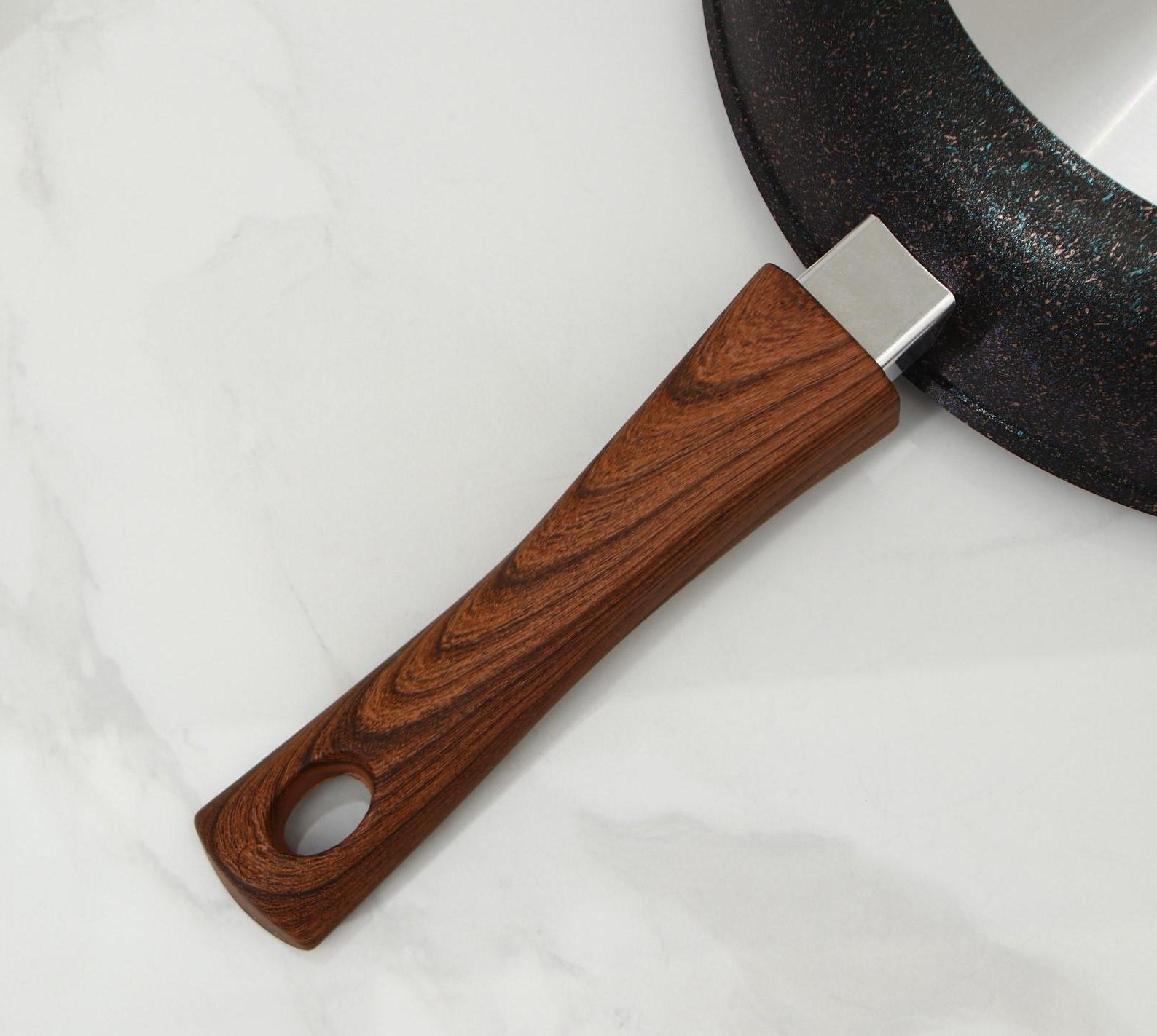 Сковорода Granit ultra blue, d=28 cм, съёмная ручка, антипригарное покрытие, цвет чёрный