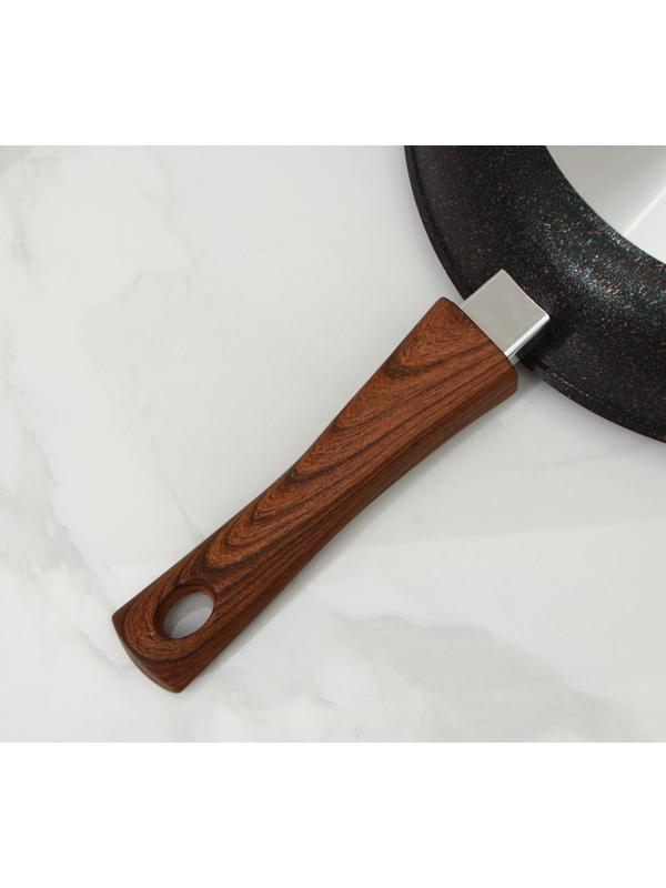 Сковорода Granit ultra blue, d=28 cм, съёмная ручка, антипригарное покрытие, цвет чёрный