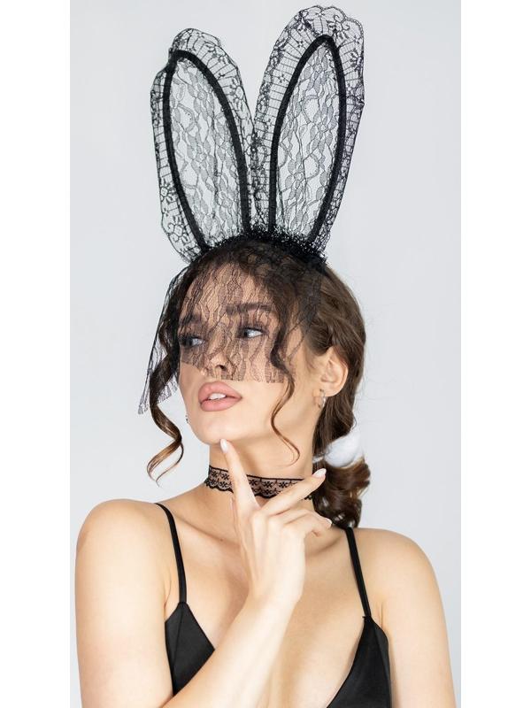 Карнавальный набор «Я твоя зайка», ободок-ушки, чокер, хвостик