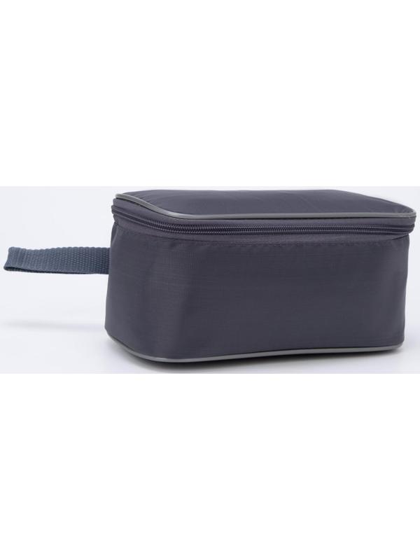 Косметичка на молнии, цвет серый
